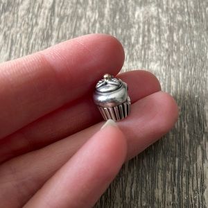 PANDORA Sterling Silver & 14K Yellow Gold Cupcake Charm